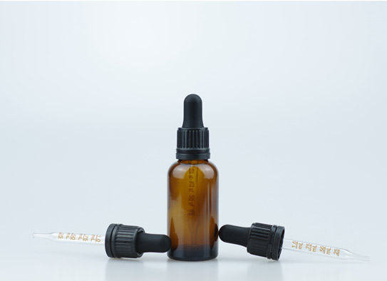 30ml Amber Glass Bottle With 18-415 Small Head Tamper Evident Dropper Cap