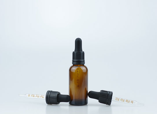 30ml Glass Bottle With Big Head Tamper Evident Dropper Cap