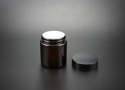 Amber Color Glass Jar For Cosmetic Cream