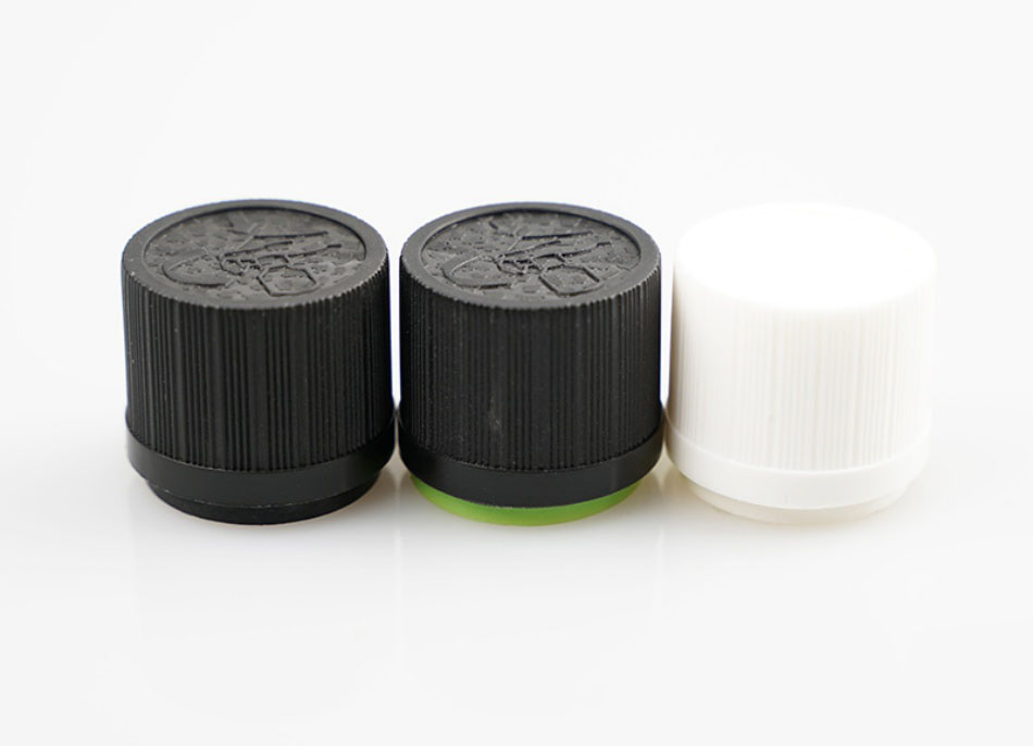 Tamper Evident Child Resistant Essential Oil Cap